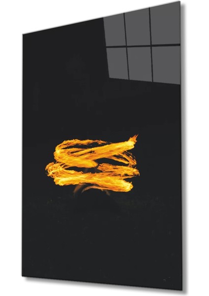 Marsilyan- Ateşle Dans Eden Adam Cam Tablo