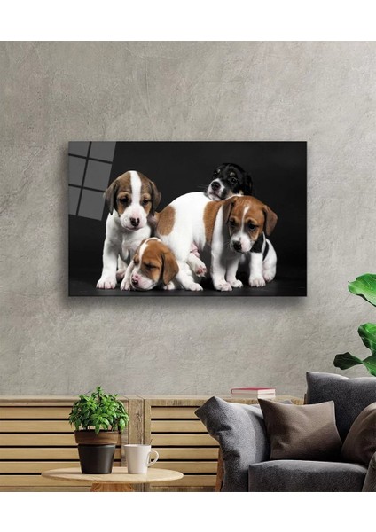 Marsilyan- Köpekler Cam Tablo