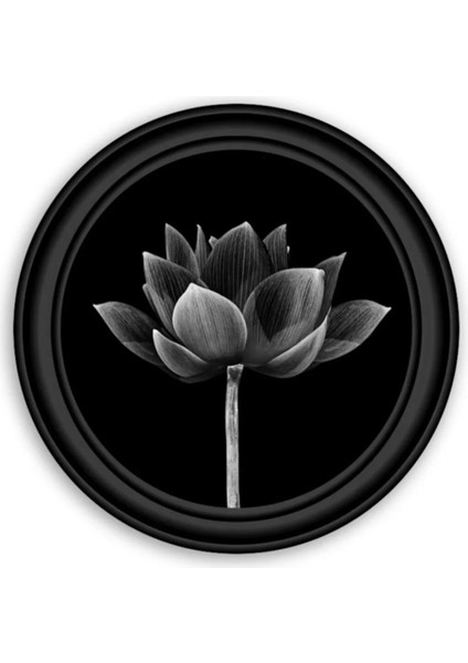 Çiçek Yuvarlak Cam Tablo modelleri