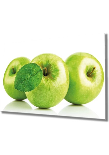 Marsilyan- Yeşil Elmalar Cam Tablo Green Apple
