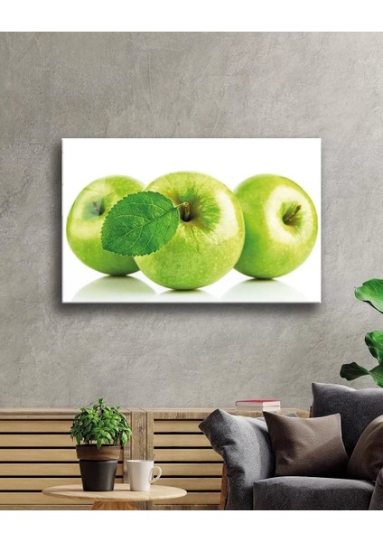 Marsilyan- Yeşil Elmalar Cam Tablo Green Apple