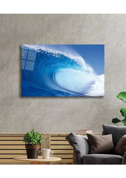 Marsilyan- Deniz Dalgası Manzarası Cam Tablo Sea Waves fiyatları