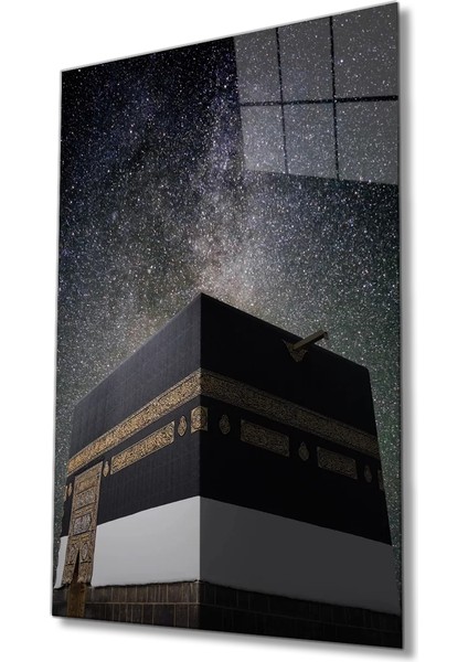 Marsilyan- Kabe Kutsal Topraklar Dini Islami Cam Tablo 4 mm Cam