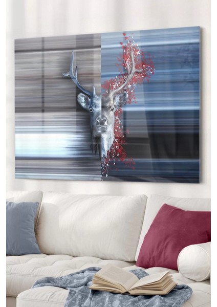 Geyik | Hayvan Temalı Cam Tablo | 50 x 70 cm