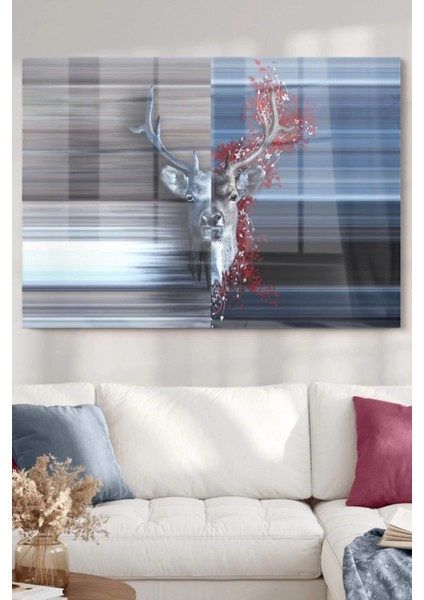 Geyik | Hayvan Temalı Cam Tablo | 50 x 70 cm fiyatları