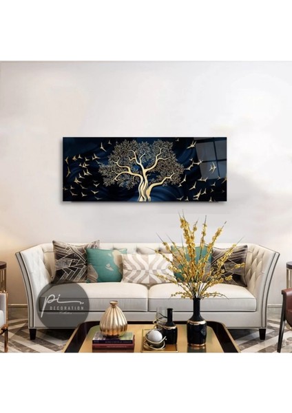 Gold Ağaç Panoramik Cam Tablo modelleri