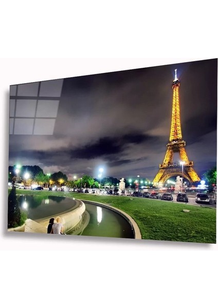Marsilyan- Eyfel Kulesi Cam Tablo