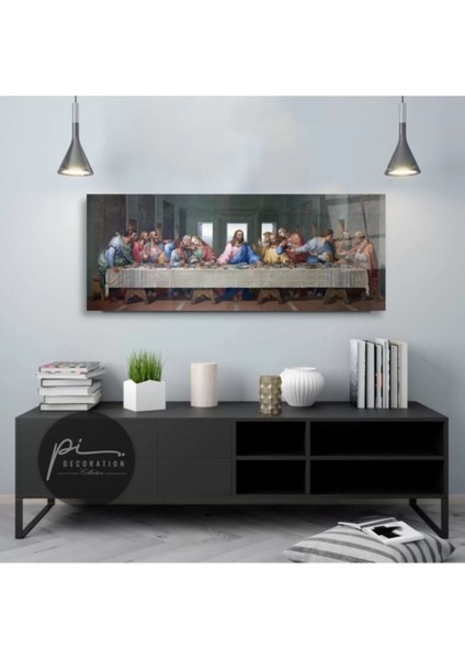 Son Akşam Yemeği Panoramik Cam Tablo modelleri