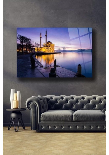 Ortaköy Gün Doğumu Cam Tablo Duvar Dekarasyonu