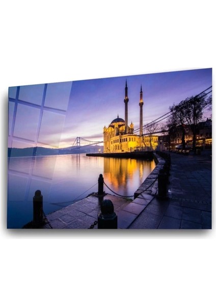 Ortaköy Gün Doğumu Cam Tablo Duvar Dekarasyonu modelleri