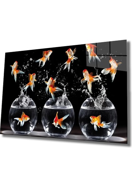 Marsilyan- Balıklar Cam Tablo Fishes