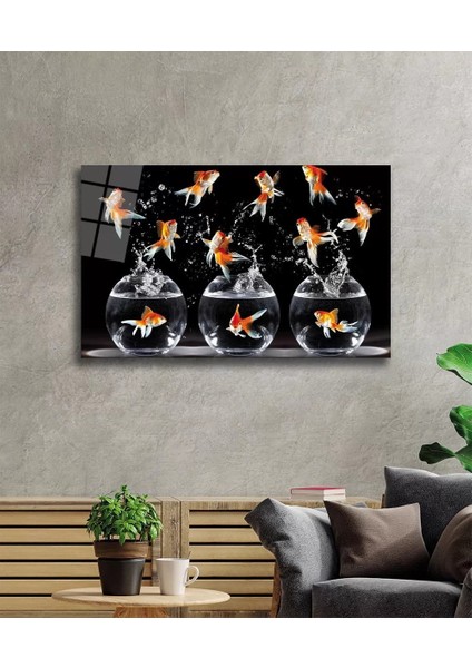 Marsilyan- Balıklar Cam Tablo Fishes