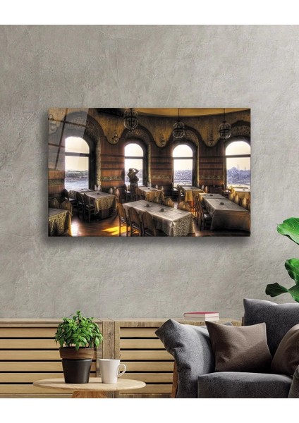 Marsilyan- Galata Kulesi Içinden Istanbul Manzaralı Cam Tablo fiyatları