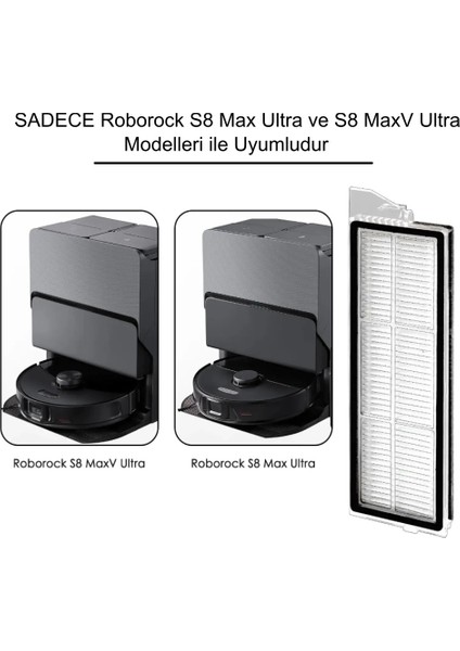 Roborock S8 Maxv Ultra / S8MAX Ultra Uyumlu Yedek Set