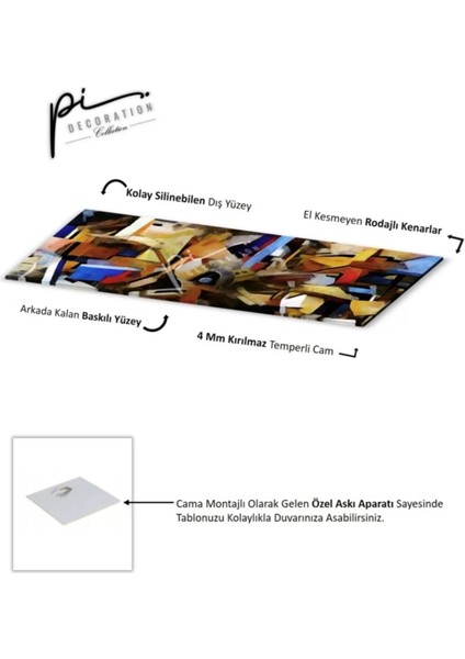 Soyut Panoramik Cam Tablo fırsatları
