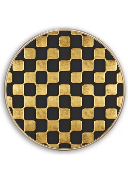 Gold Desen Yuvarlak Cam Tablo modelleri