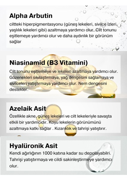 Anti-Spot Arbutin+Niacinamide Serum Aydınlatıcı, Nemlendirici & Cilt Dengeleyici Leke Gidermeye Yardımcı Serum fırsatları