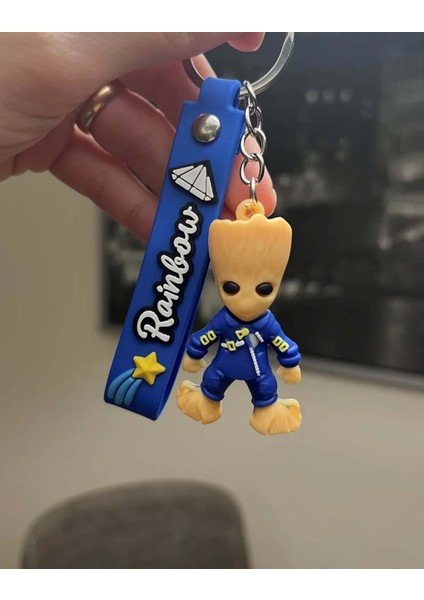 Groot Marvel Anahtarlık Mavi I Am Groot
