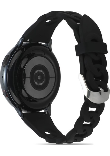 Huawei Watch Gt Gt2 Gt3 Gt4 42MM Uyumlu 20MM Örgü Desenli Tokalı Silikon Kordon