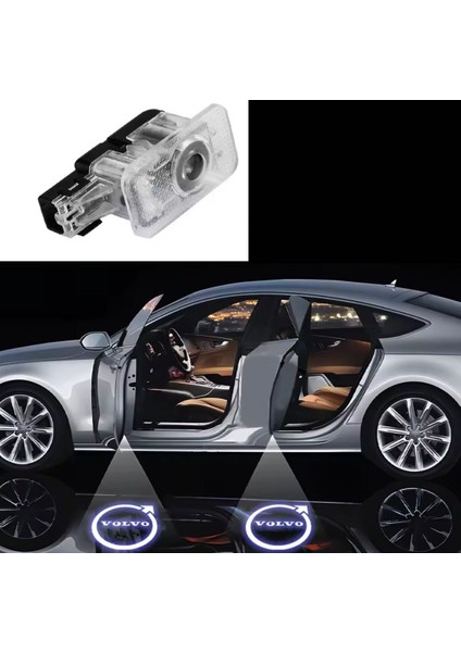 Volvo ile Uyumlu Kapı Altı Aydınlatma Volvo Logolu XC90 S60 S90 V60