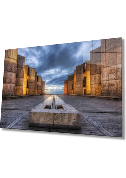 Marsilyan- Gün Batımı Cam Tablo Sunset Table