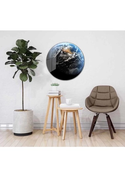 Dünya Yuvarlak Cam Tablo 4mm Dayanıklı Temperli Cam fiyatları
