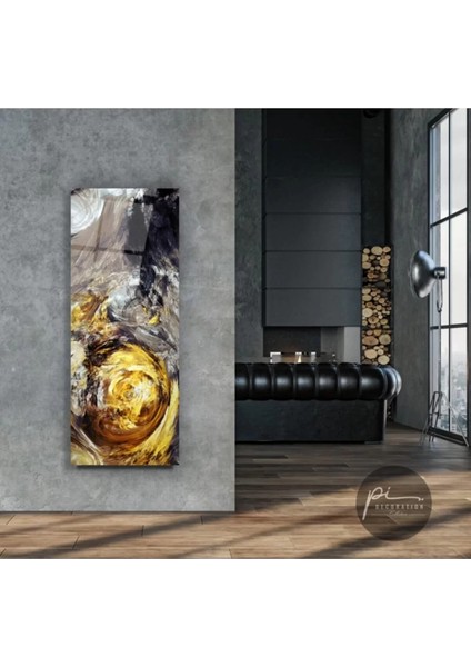 Mermer Desen Panoramik Cam Tablo