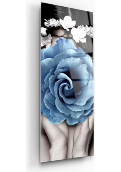 Mavi Gül Cam Tablo fiyatları