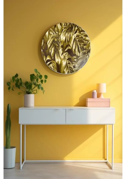 - Yuvarlak Sanatsal, Dekoratif Baskı Cam Tablo 14