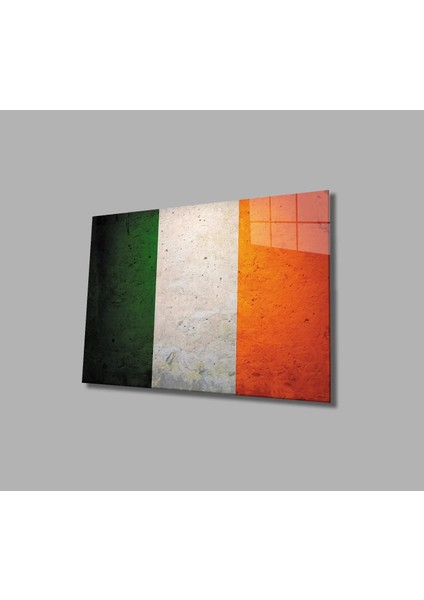 Marsilyan- Irlanda Bayrağı Cam Tablo Irish Flag