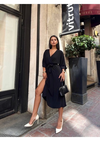 Ayrobin Midi Elbise