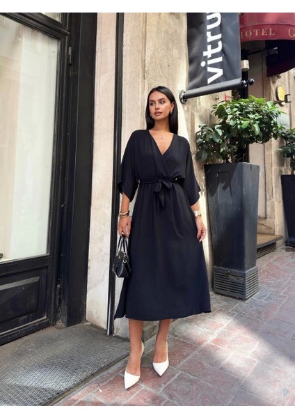 Ayrobin Midi Elbise