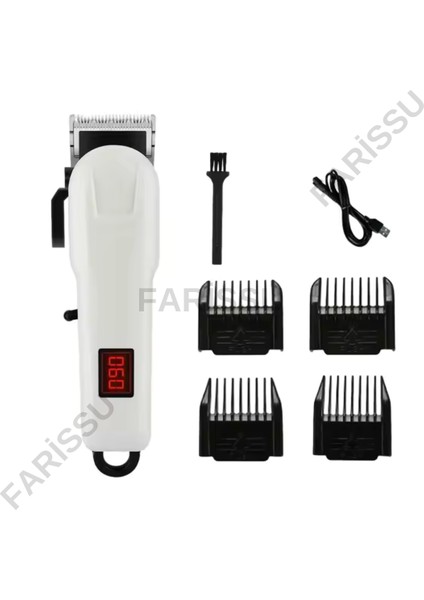 Dearling RF-1872 Profesyonel Saç Kesme Makinesi – 2000MAH, 2 Saat Hızlı Şarj, 2,5 Saat Kesintisiz