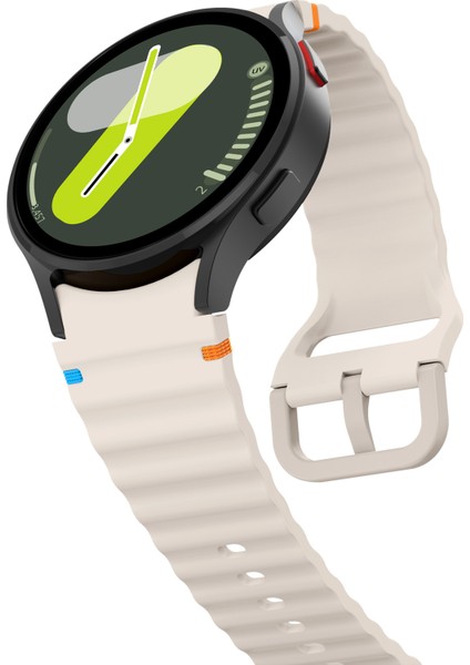 Samsung Galaxy Watch 4/5/6/7/fe/40/40/44 Classic 42/43/46/47MM Uyumlu Kordon Terleme Yaptırmaz Silikon