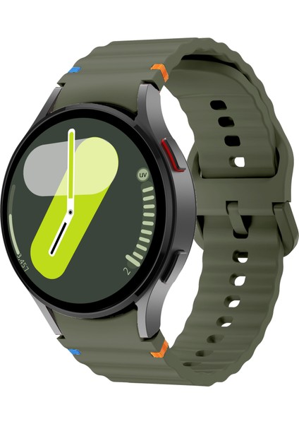 Samsung Galaxy Watch 4/5/6/7/fe/40/40/44 Classic 42/43/46/47MM Uyumlu Kordon Terleme Yaptırmaz Silikon