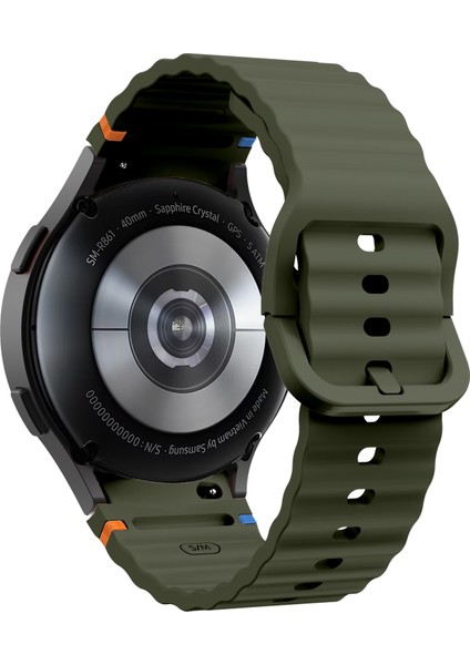 Samsung Galaxy Watch 4/5/6/7/fe/40/40/44 Classic 42/43/46/47MM Uyumlu Kordon Terleme Yaptırmaz Silikon fırsatları