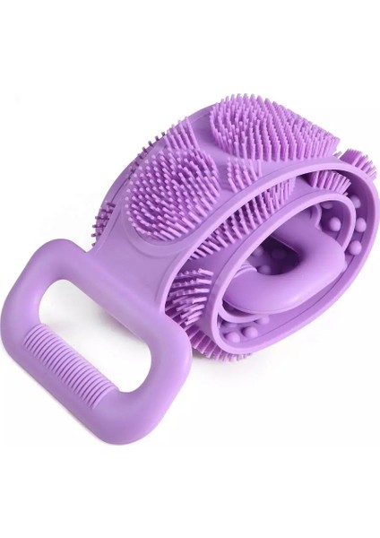 70 cm Çift Taraflı Sırt Kesesi -Silikon Duş Kesesi - Peeling Banyo Kesesi (4390)