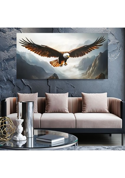 Kartal Panoramik Kanvas Tablo