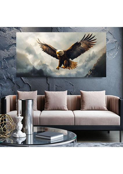 Kartal Panoramik Kanvas Tablo
