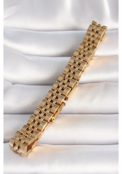 Mulvxxmd XDN02 Çelik Gold Renk Zincir Model Erkek Bileklik (Mulvix)