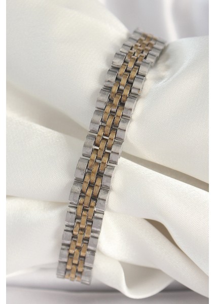 Mulvxxmd XDN02 Çelik Gold Renk Zincir Model Erkek Bileklik (Mulvix)