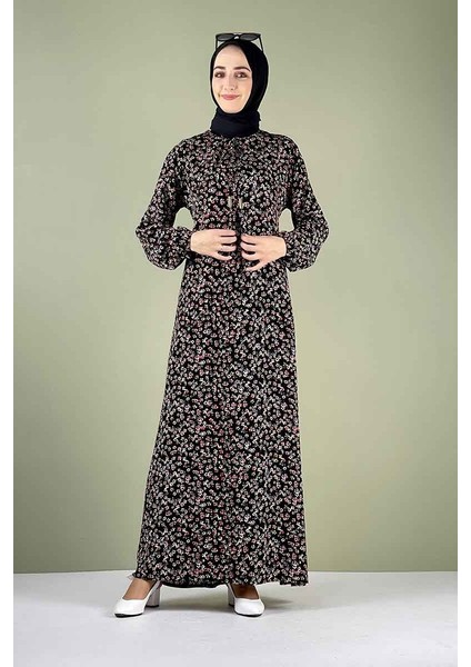 B Bsma Moda Çizgi Tesettür Elbise