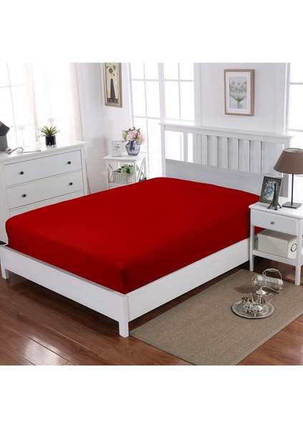 Lastikli %100 Pamuk Penye Çarşaf Çift Kişilik 160 x 200