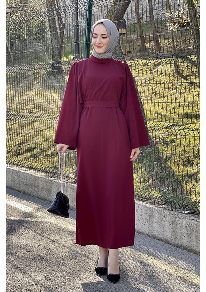 B Bsma Moda Çizgi Tesettür Elbise