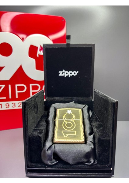 100. Yıl Sayılı Üretim Benzinli Zippo Çakmak