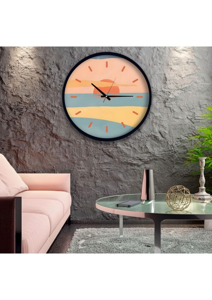 Sunset 30 cm El Yapımı Ahşap Duvar Saati fiyatları