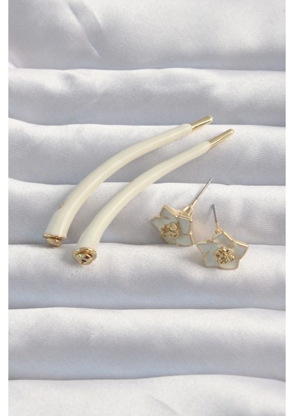 Pirinç Krem Renk Botega Küpe - TJ-BKP9169 fiyatları