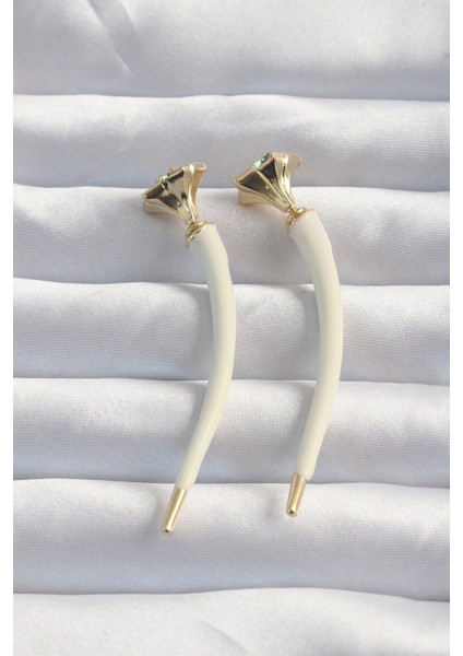 Pirinç Krem Renk Botega Küpe - TJ-BKP9169 fırsatları