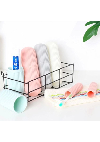 Seyahat Tipi Diş Fırçası Gözlük Makyaj Fırçası Için Çok Amaçlı Silindir Saklama Kutusu Ipli (4887) fırsatları