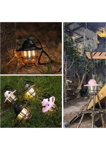 Şarjlı Kamp Lambası Filament LED Ampül (6 Farklı Aydınlatma Modu) LK-003A (4887)